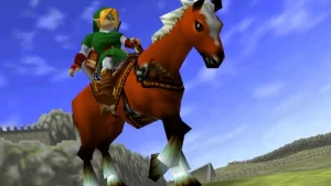 ALT text: Zelda Ocarina of Time ROM v1.2 – Hyrule Field Emulated